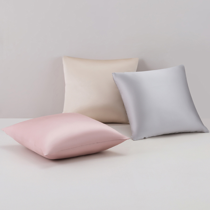 Custom Home Decorative 100% Silk Throw Pillow Cover for Living Room